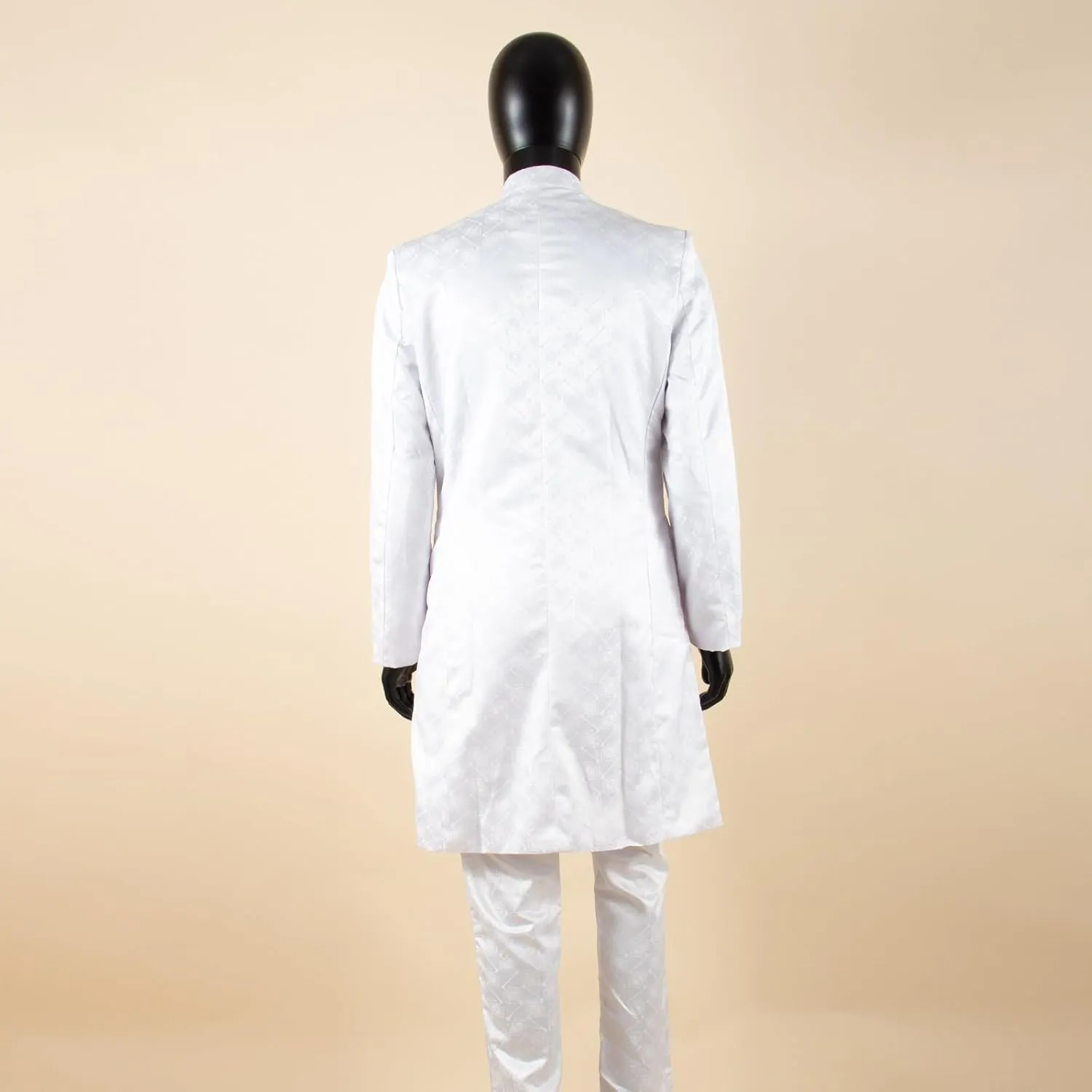 African Clothes for Men Dashiki Slim Fit Jacket and Trousers Set Formal Attire for Wedding
