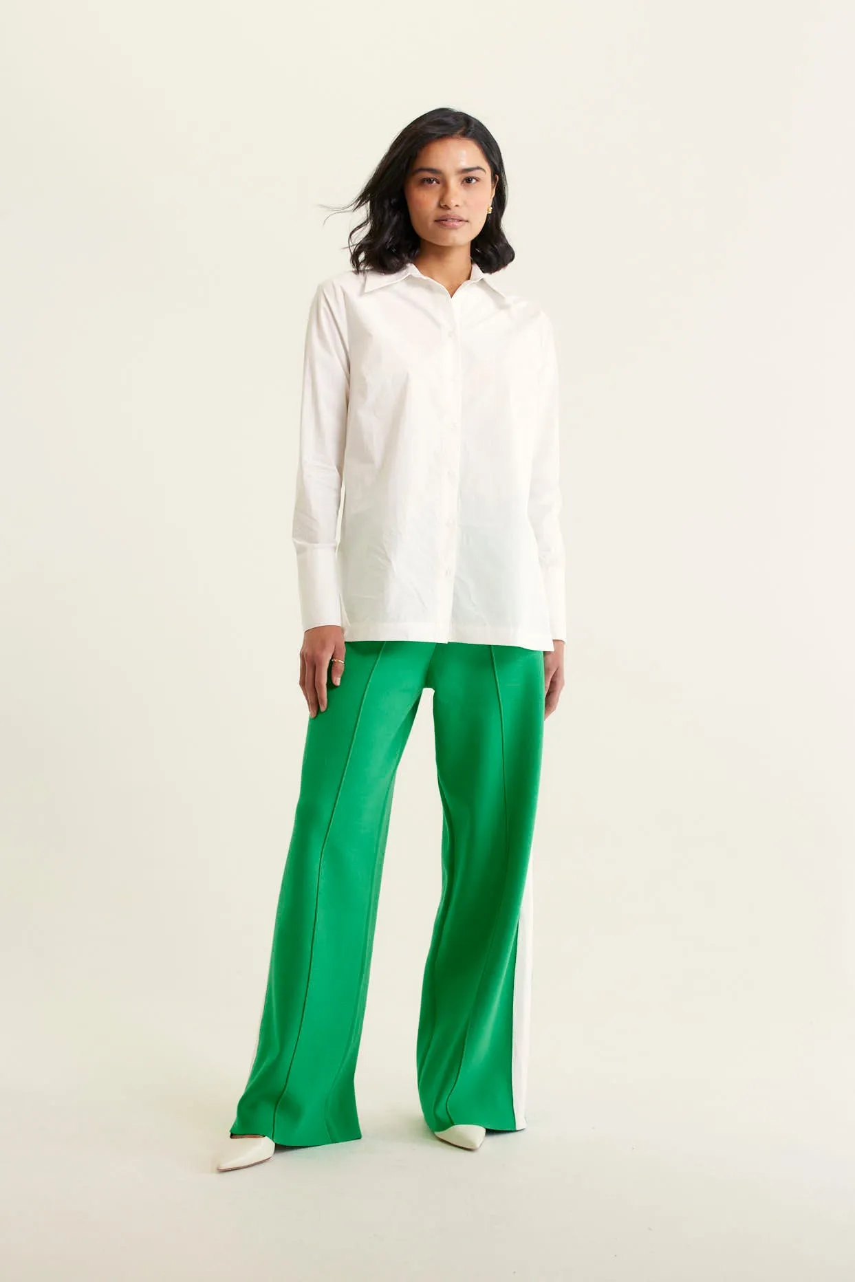 Alessandra Primrose Shirt Pima - White