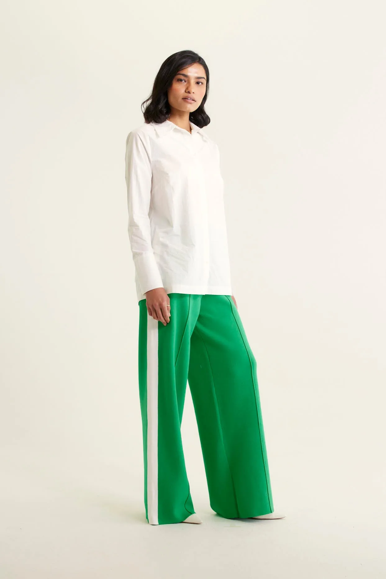 Alessandra Primrose Shirt Pima - White