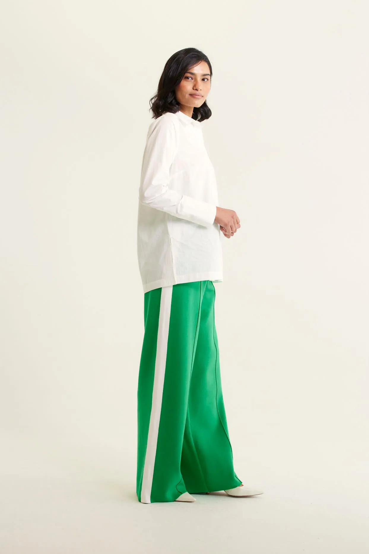 Alessandra Primrose Shirt Pima - White