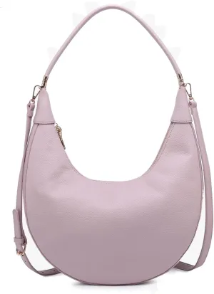 Alex Crescent Crossbody Bag for Women Vegan Leather Shoulder Purse Ladies Hobo Handbag with 2 Straps