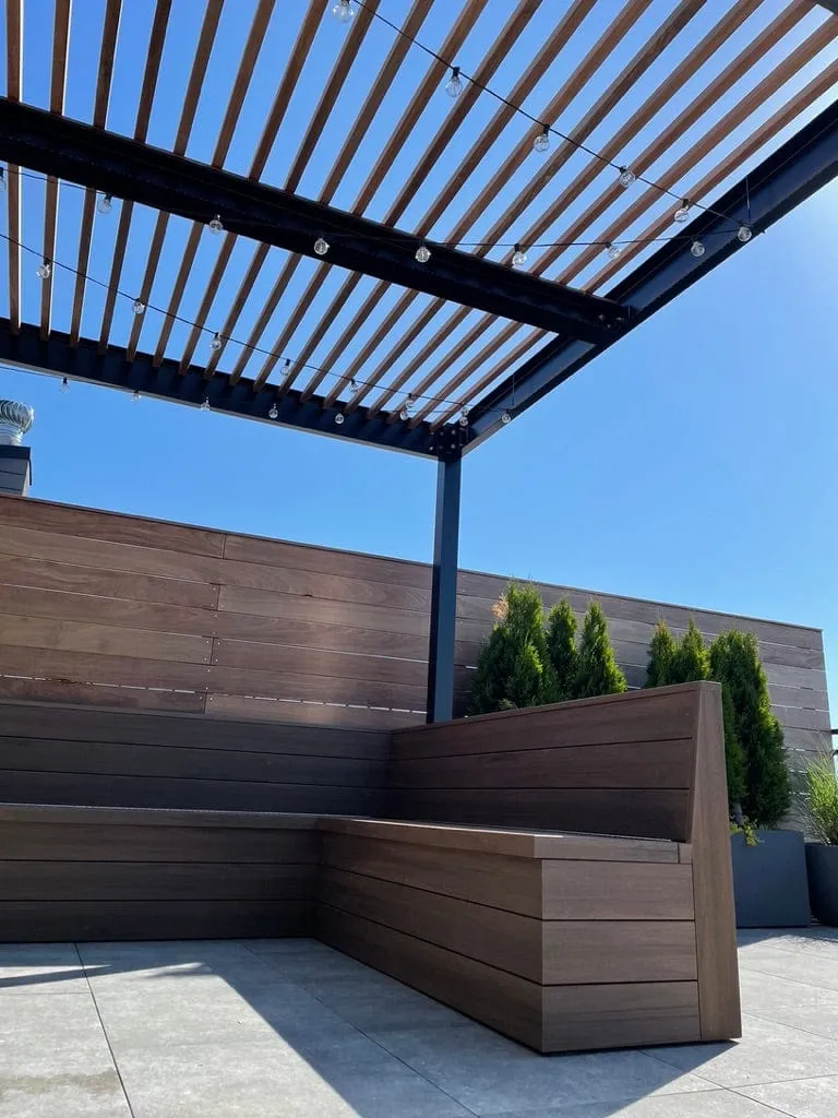 Aluminum Frame Pergola with Wood Purlins KIT