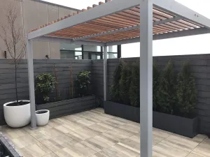 Aluminum Frame Pergola with Wood Purlins KIT