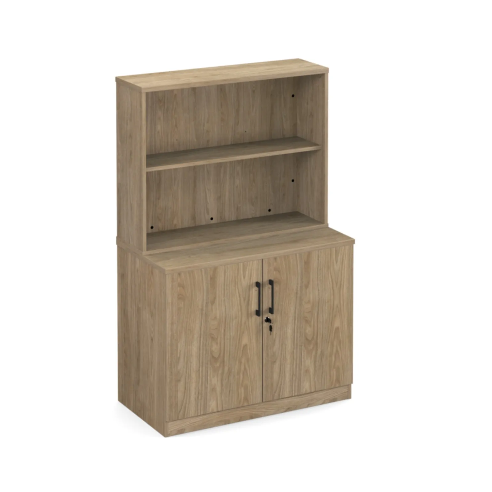 Anson executive surface mounted bookcase - barcelona walnut