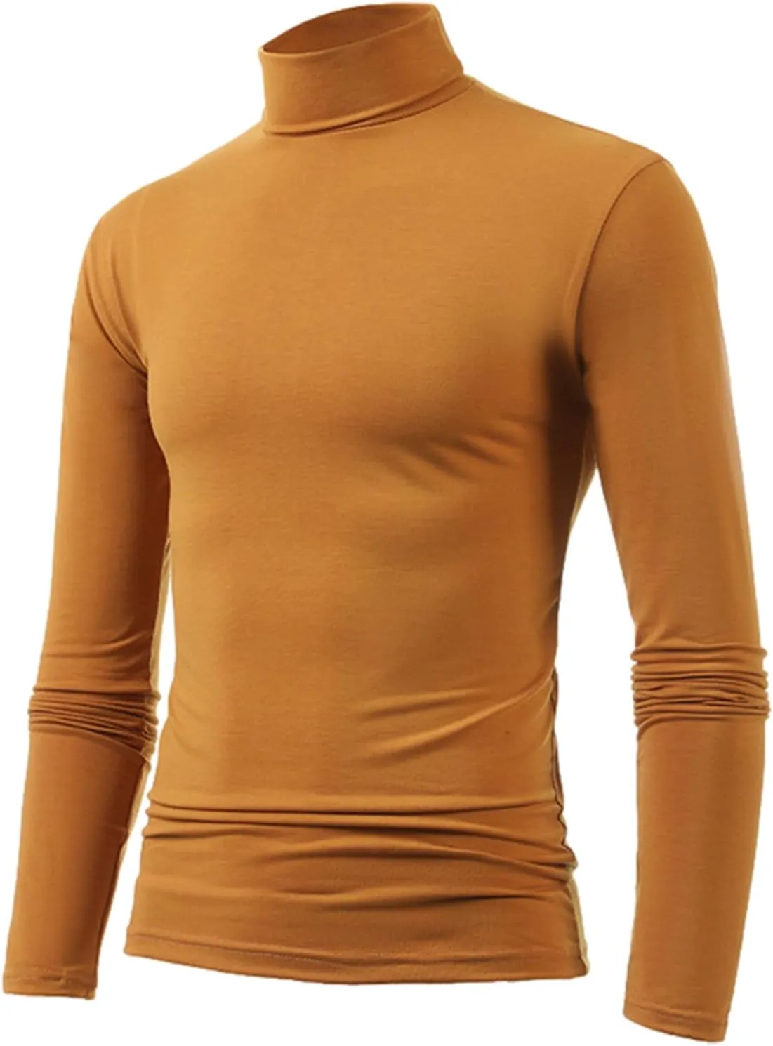 ANUFER Mens 3 Pack Long Sleeve Compression Shirts - Sports Running Base Layer Tops - Thermal Mock Neck Undershirts