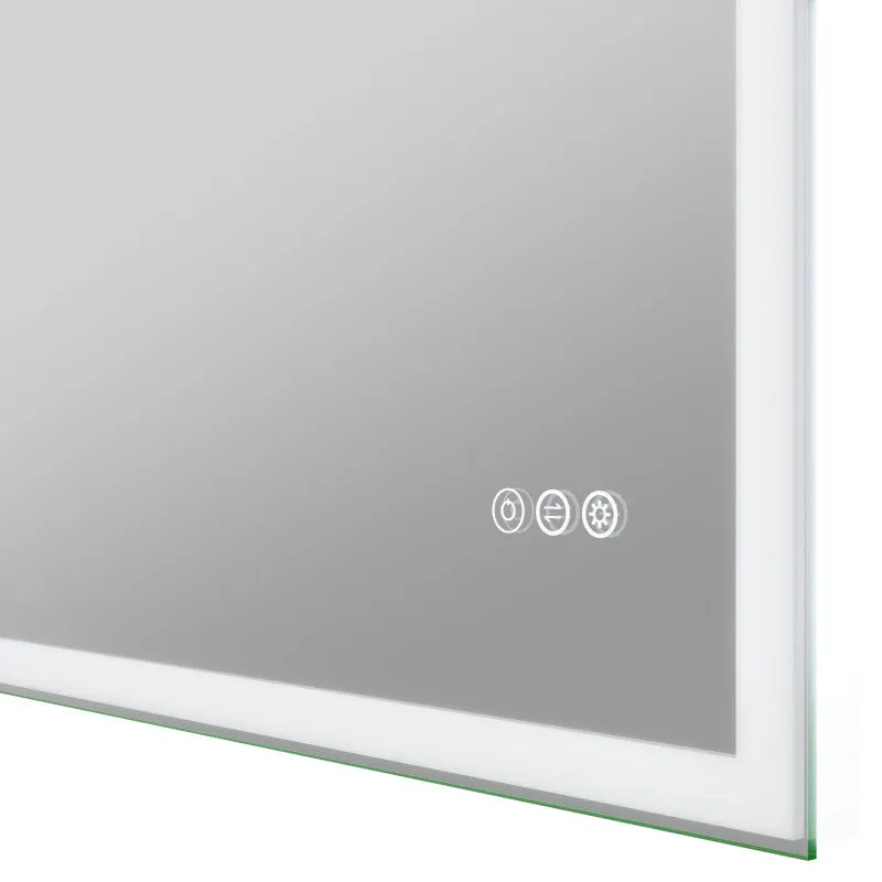 ANZZI 27-in. x 39-in. LED Front/Back Lighting Bathroom Mirror with Defogger