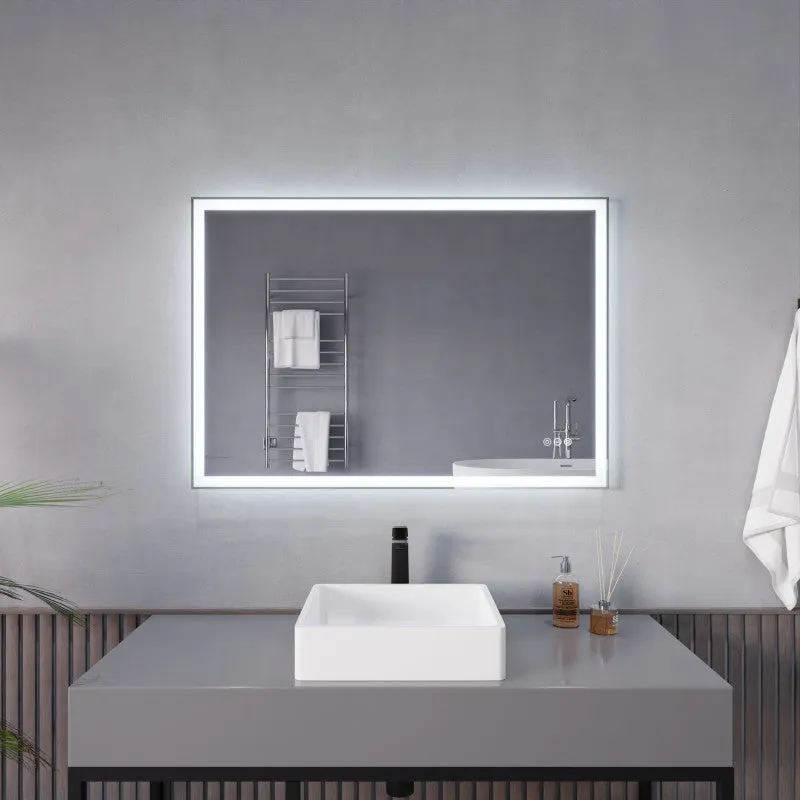 ANZZI 27-in. x 39-in. LED Front/Back Lighting Bathroom Mirror with Defogger