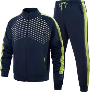 AOTORR Men's Tracksuit 2 Pieces Sweat Suits Casual Full Zip Long Sleeve Outfit Sports Jogging Suits Set