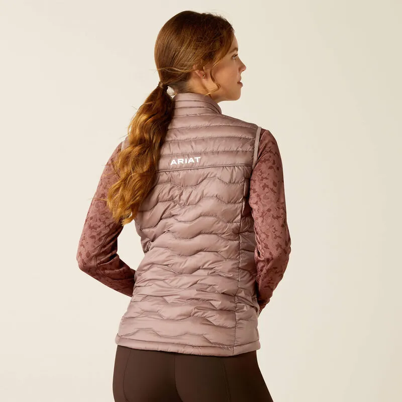 ARIAT WOMENS IDEAL DOWN VEST - PURPLE DOVE