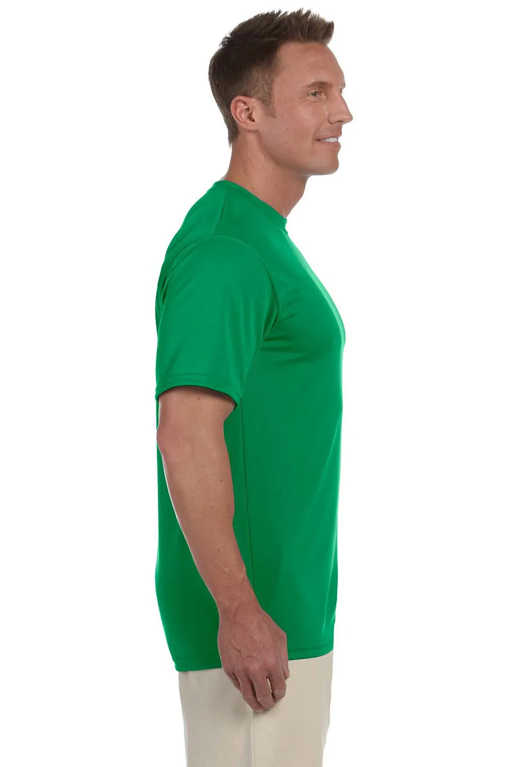 Augusta Sportswear Mens Moisture Wicking Short Sleeve Crewneck T-Shirt - Kelly Green