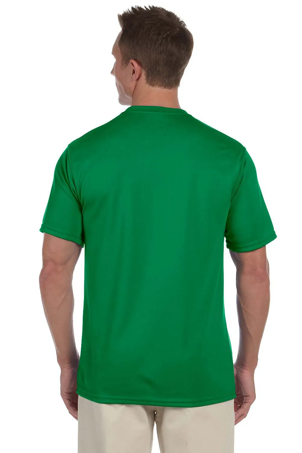 Augusta Sportswear Mens Moisture Wicking Short Sleeve Crewneck T-Shirt - Kelly Green