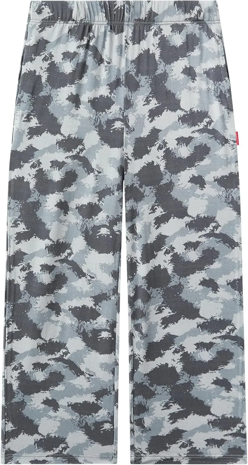 Bamboo Viscose Toddler Boys Wide Leg Pajama Pants Elastic Waist Pajama Bottom with Pockets