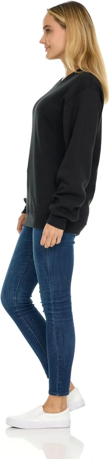 BILLIONHATS 12 Pack Women’s Oversized Crew Neck Sweatshirt, Fleece Lined, Bulk Wholesale Sweatshirts for Charities & Events