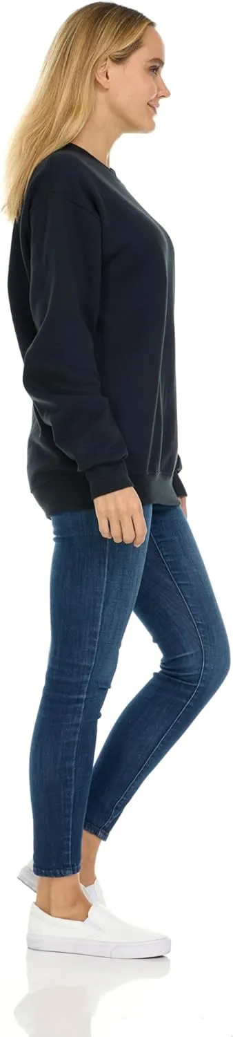 BILLIONHATS 12 Pack Women’s Oversized Crew Neck Sweatshirt, Fleece Lined, Bulk Wholesale Sweatshirts for Charities & Events