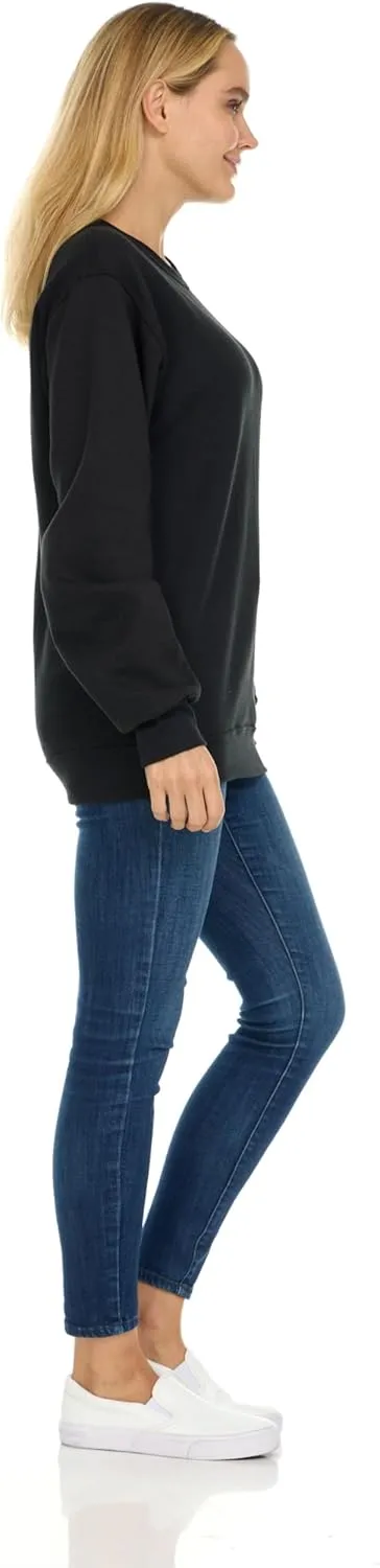 BILLIONHATS 12 Pack Women’s Oversized Crew Neck Sweatshirt, Fleece Lined, Bulk Wholesale Sweatshirts for Charities & Events