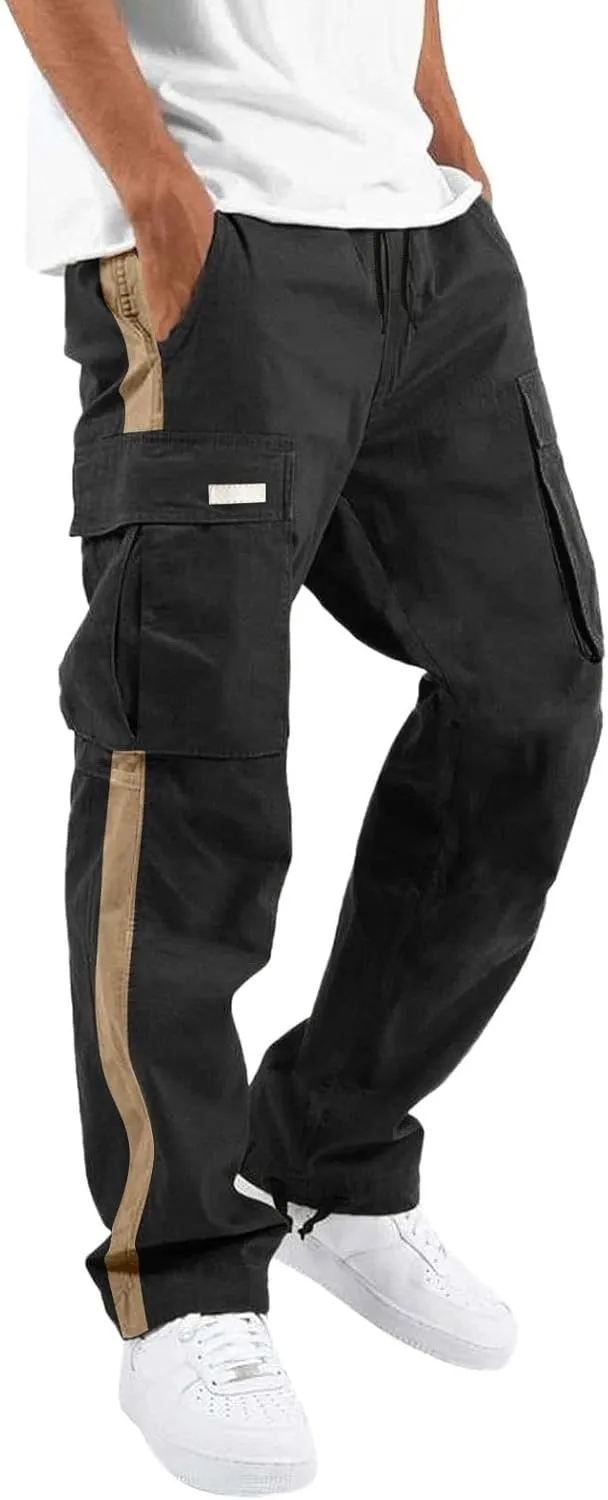 Cargo Pants for Men Work Jogger Sweatpants for Mens Pants Mens Casual Pants Mens Lounge Pants Fashion Loose Handsome