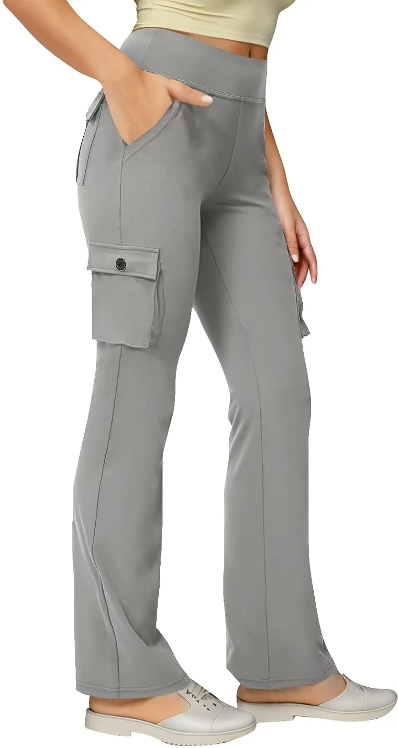 Cargo Pants Women High Waisted Wide Leg Hiking Sweatpant Multi-Pockets Work Tactical Outdoor Jogger Slack Y2k Clothes