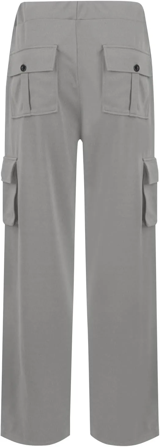Cargo Pants Women High Waisted Wide Leg Hiking Sweatpant Multi-Pockets Work Tactical Outdoor Jogger Slack Y2k Clothes