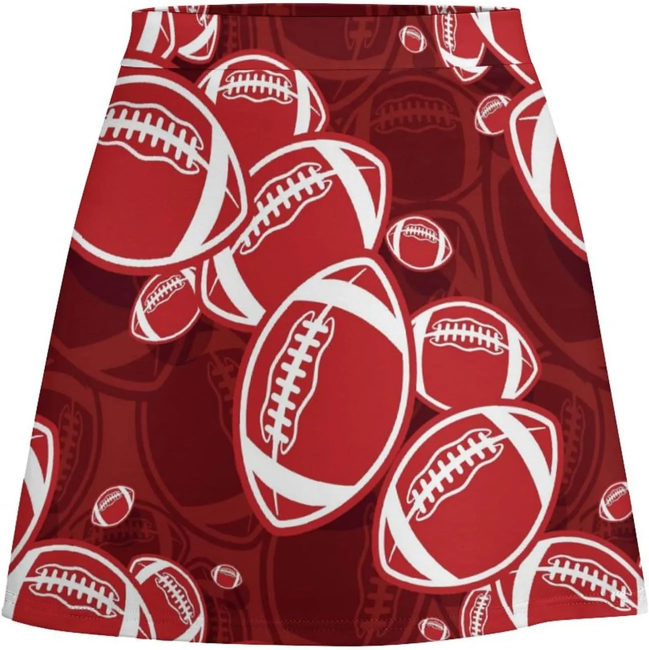 Cartoon Beavers Tree Women's High Waist Stretchy Mini Skirt Elastic Summer Casual Above Knee Basic