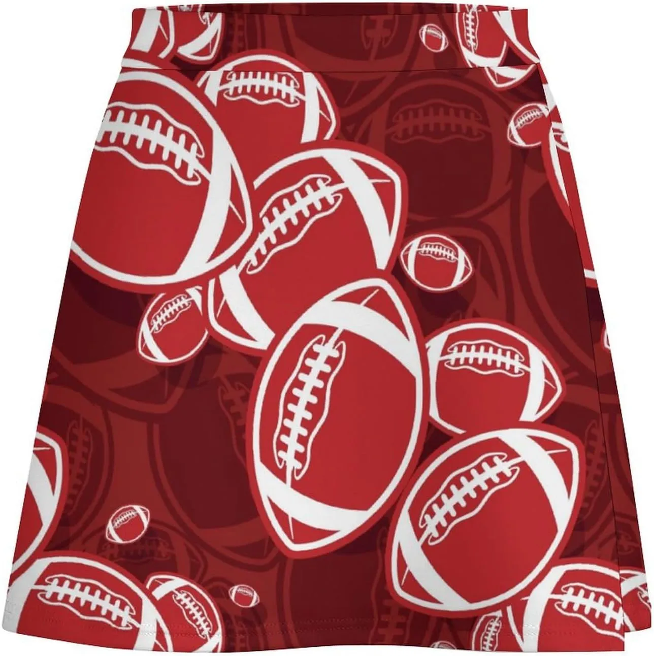 Cartoon Beavers Tree Women's High Waist Stretchy Mini Skirt Elastic Summer Casual Above Knee Basic