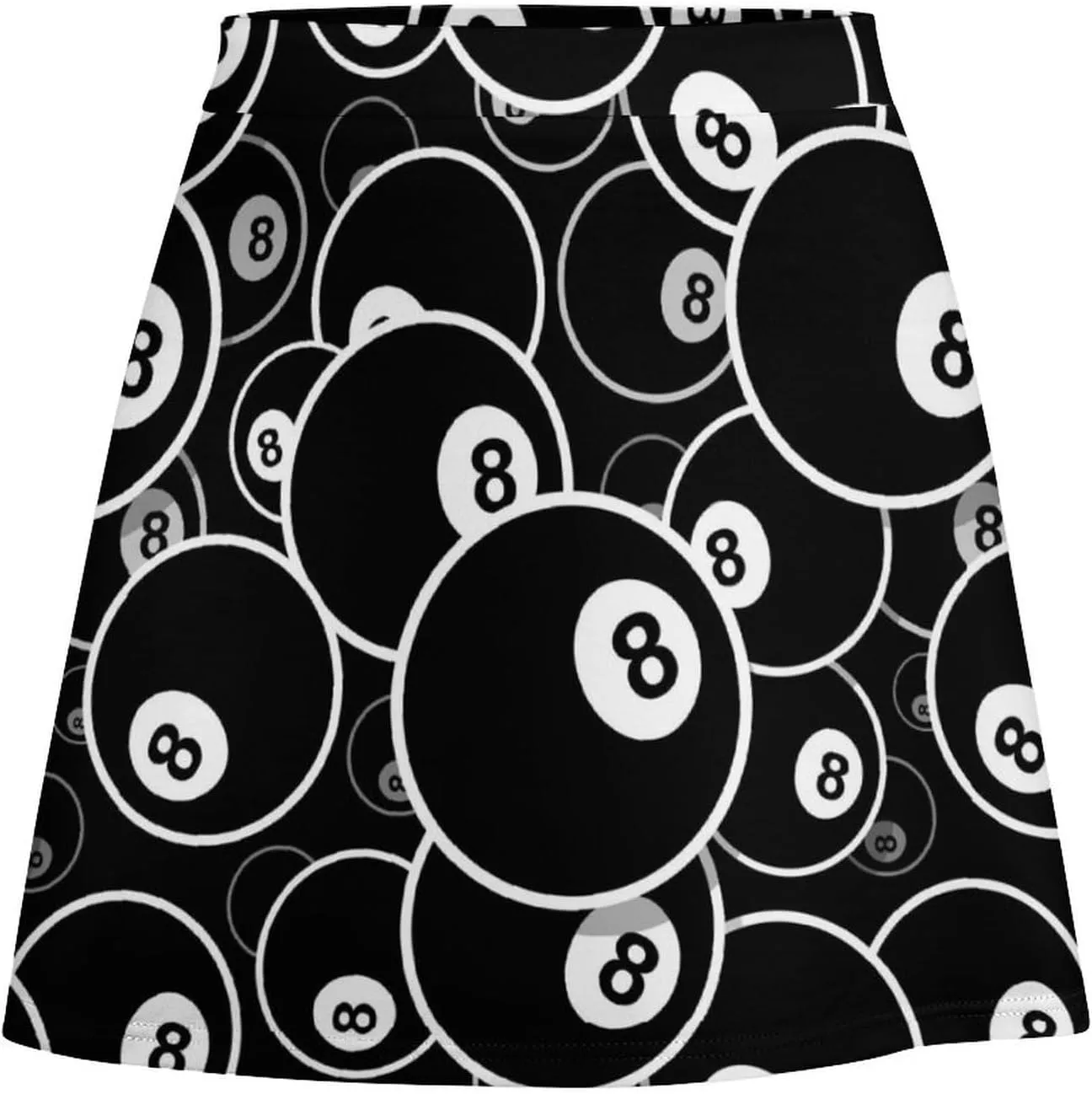 Cartoon Mexican Iguana Lizards Women's High Waist Stretchy Mini Skirt Elastic Summer Casual Above Knee Basic