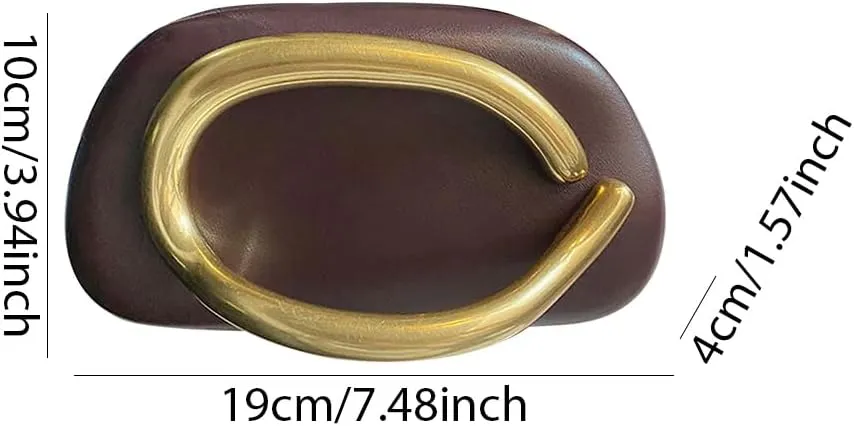 Clutch Purses for Women Gold Metal Evening Clutch Handbag Retro Burgundy Purse Chain Crossbody Bag Chic Party Bag