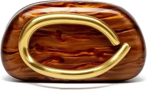 Clutch Purses for Women,Acrylic Evening Handbag Gold Clutch Purse Trendy Chain Crossbody Bag for Wedding/Party