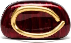 Clutch Purses for Women,Acrylic Evening Handbag Gold Clutch Purse Trendy Chain Crossbody Bag for Wedding/Party