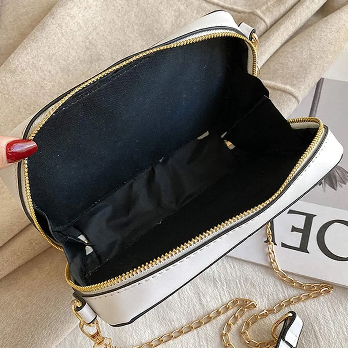 Crystal Inlaid Bling Crossbody Shoulder for Graduation Wedding Party Retro Cassette Evening Clutch Purse