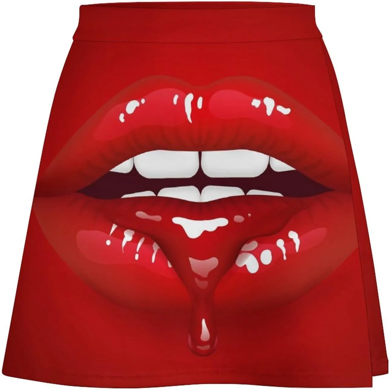 Cute Pink Cowgirl Boot Women's High Waist Stretchy Mini Skirt Elastic Summer Casual Above Knee Basic