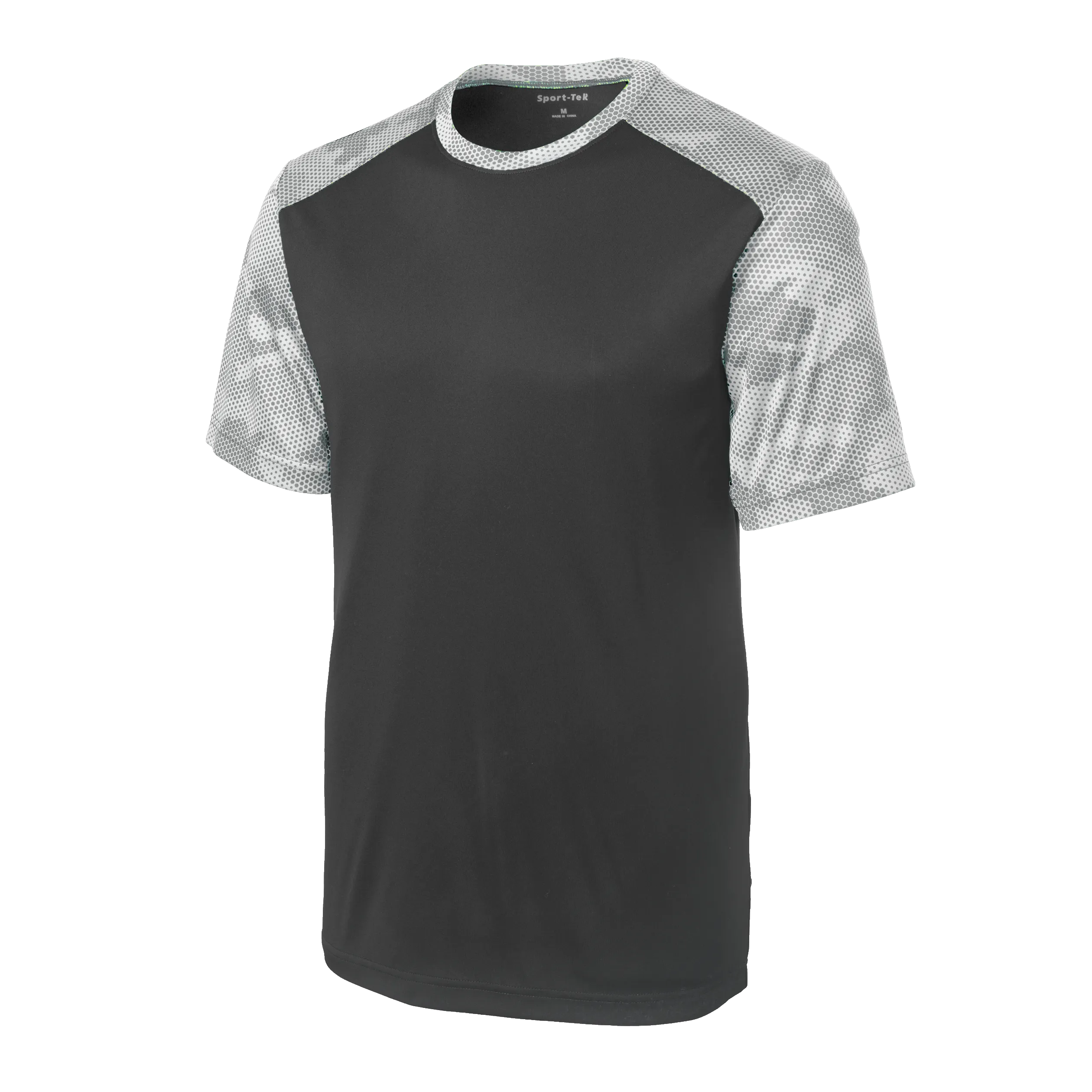 D1622M Mens CamoHex Colorblock Tee