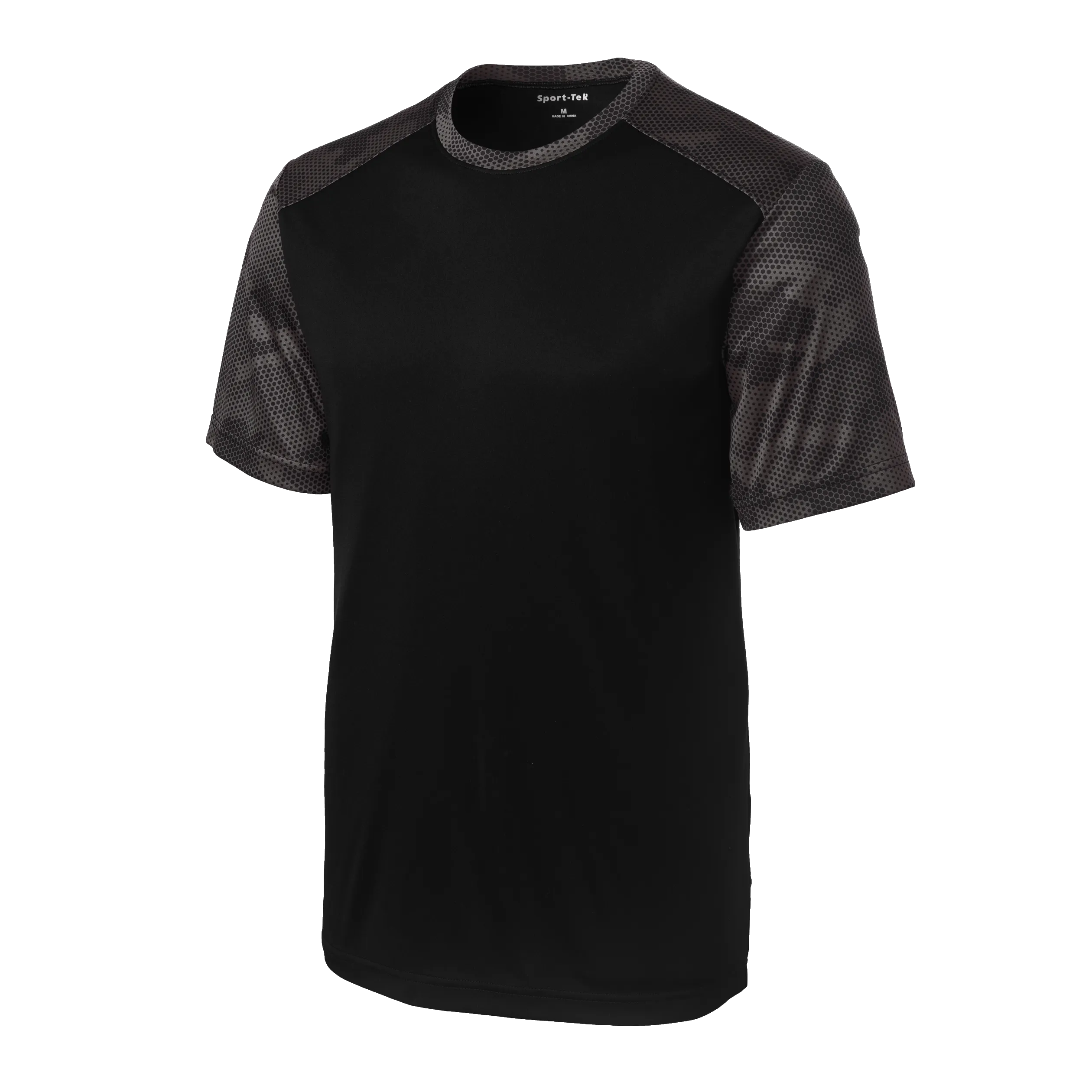 D1622M Mens CamoHex Colorblock Tee