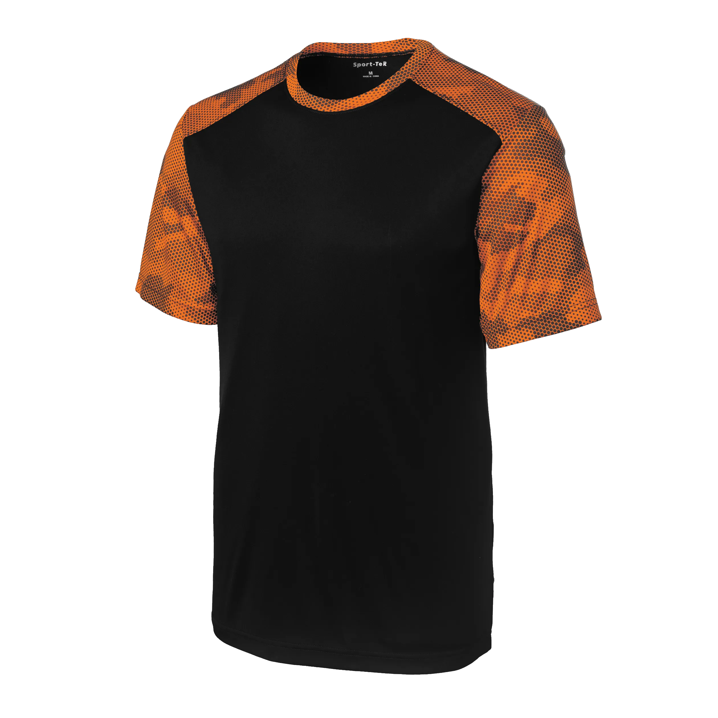 D1622M Mens CamoHex Colorblock Tee