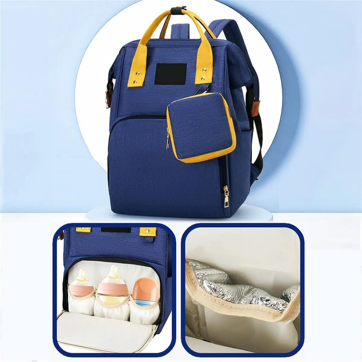 Diaper Bag Backpack Nappy Baby Boys Girls Mommy Tote Multifunction Travel Backpack Maternity Bag Nappy Bag (Black)