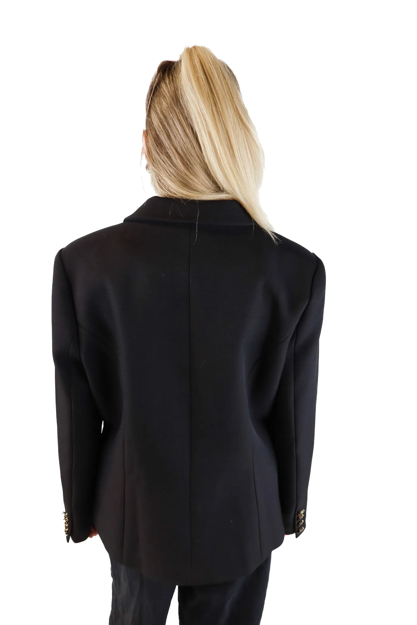 Elliatt Black Double-Breasted Blazer (L; retail $248)