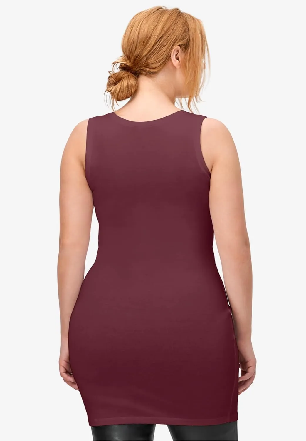 ellos Plus Size Long Sleeveless Tank