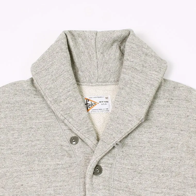 FELCO 16oz TERRY SHAWL COLLAR CARDIGAN - 6 COLORS