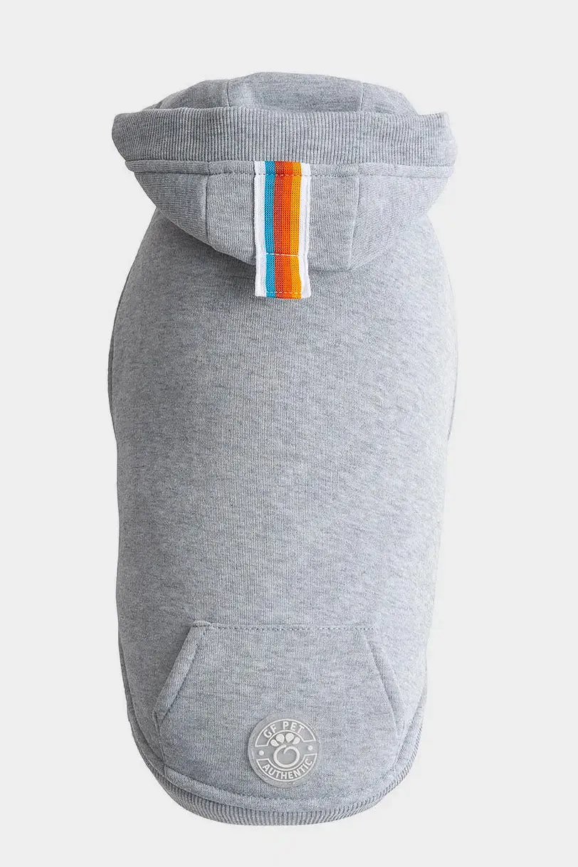 GF Pet Elasto-Fit Urban Heather Grey Dog Hoodie