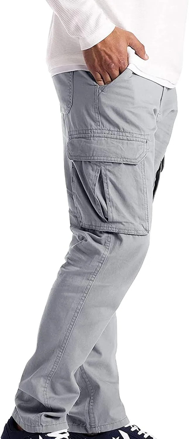 GIERIDUC Men's Essentials Fleece Sweatpants Big and Tall Mens Plaid Pants Best Lightweight Sweatpants Match MenS Wild Cargo