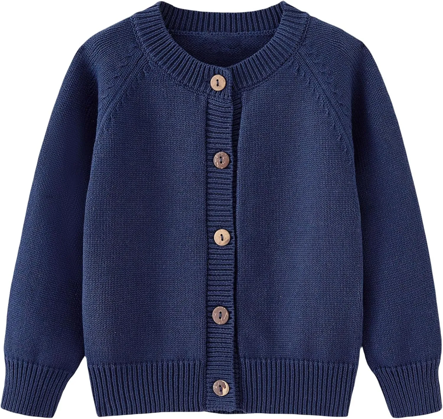 Girls Cardigan Sweater Boys Long Sleeve School Uniforms Toddler Kids Knit Embroidery Button Jacket Outwear Tops