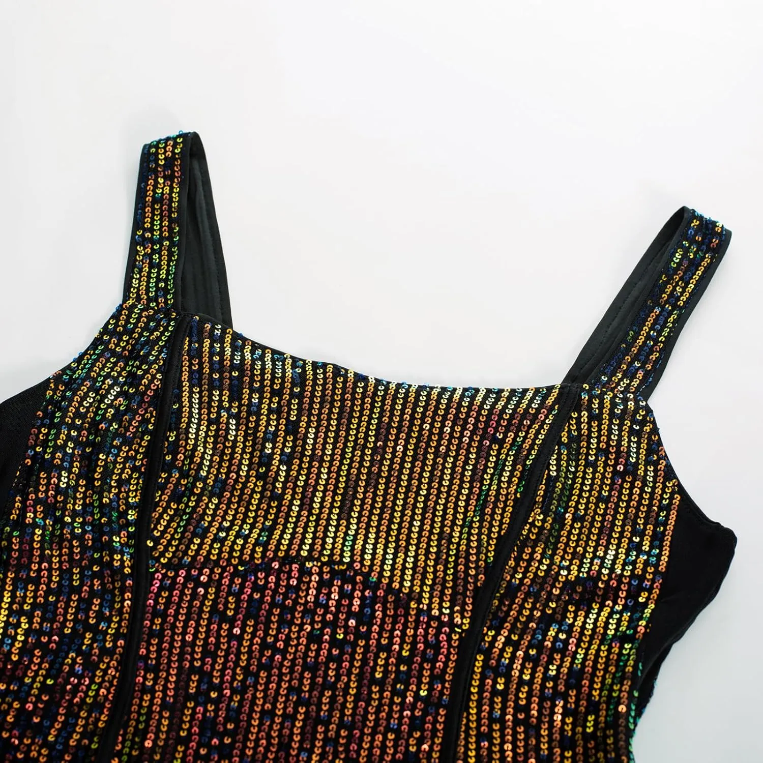 GRACE KARIN Sequin Tank Tops for Women Bustier Corset Top Sparkle Sexy Slim Camisole Sleeveless Party