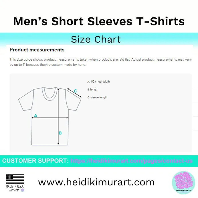 Green Abstract Men's T-shirt, Dark Green Printed Abstract Luxury Tee For Men-Made in USA/EU/MX