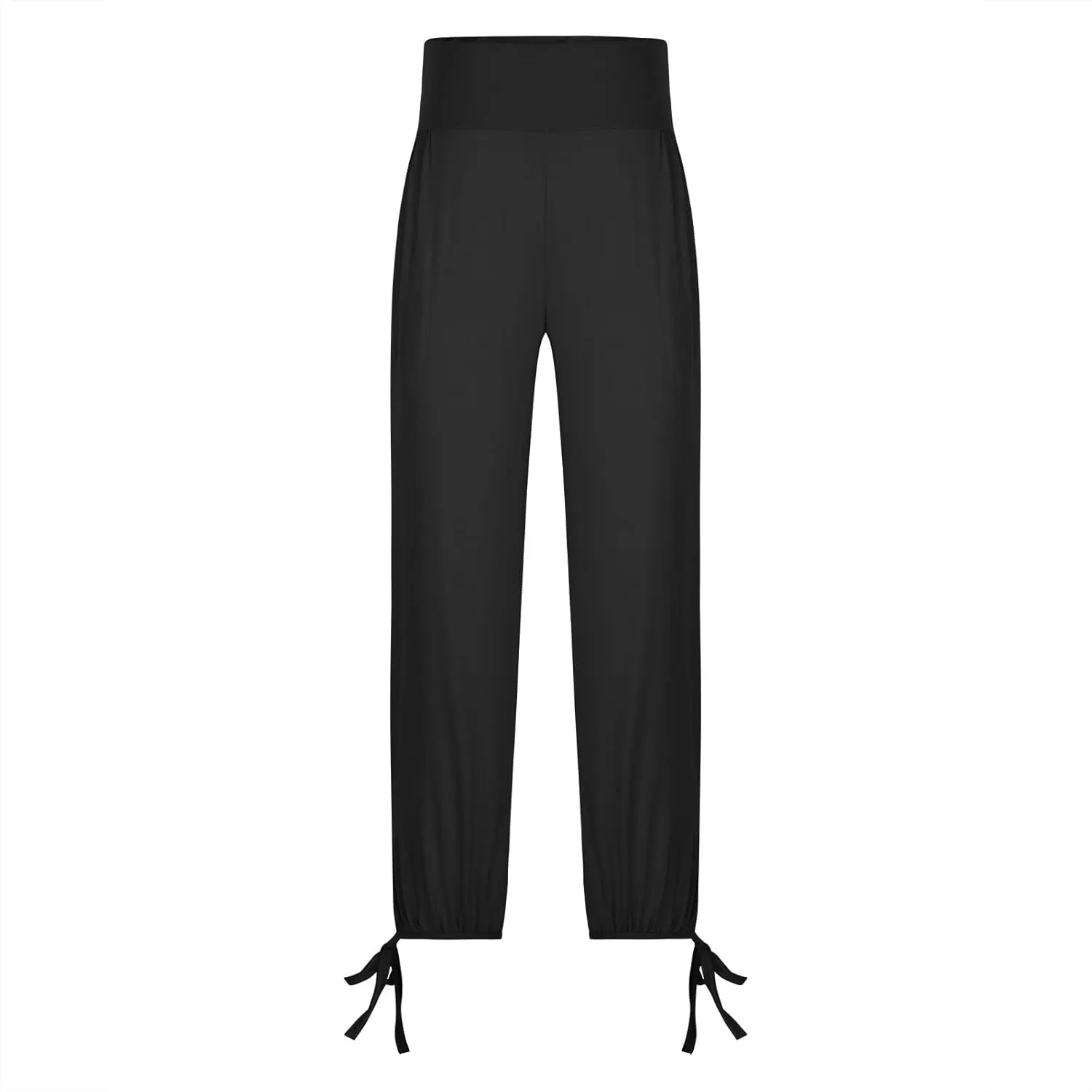 High Waist Capri Yoga Pants for Women Dressy Casual Tummy Control Crop Lounge Trousers Loose Comfy Workout Sweatpants
