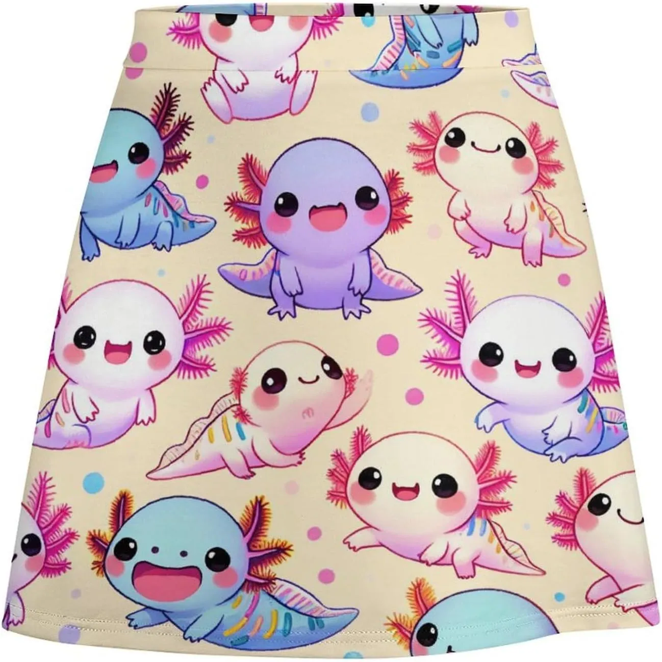 Horror Skull Red Hands Double Layer Stretchy Bodycon Short Mini Skirt Slim Fit Pencil Elastic Waistband