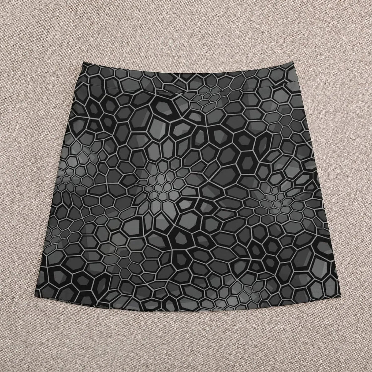 Horror Skull Red Hands Double Layer Stretchy Bodycon Short Mini Skirt Slim Fit Pencil Elastic Waistband