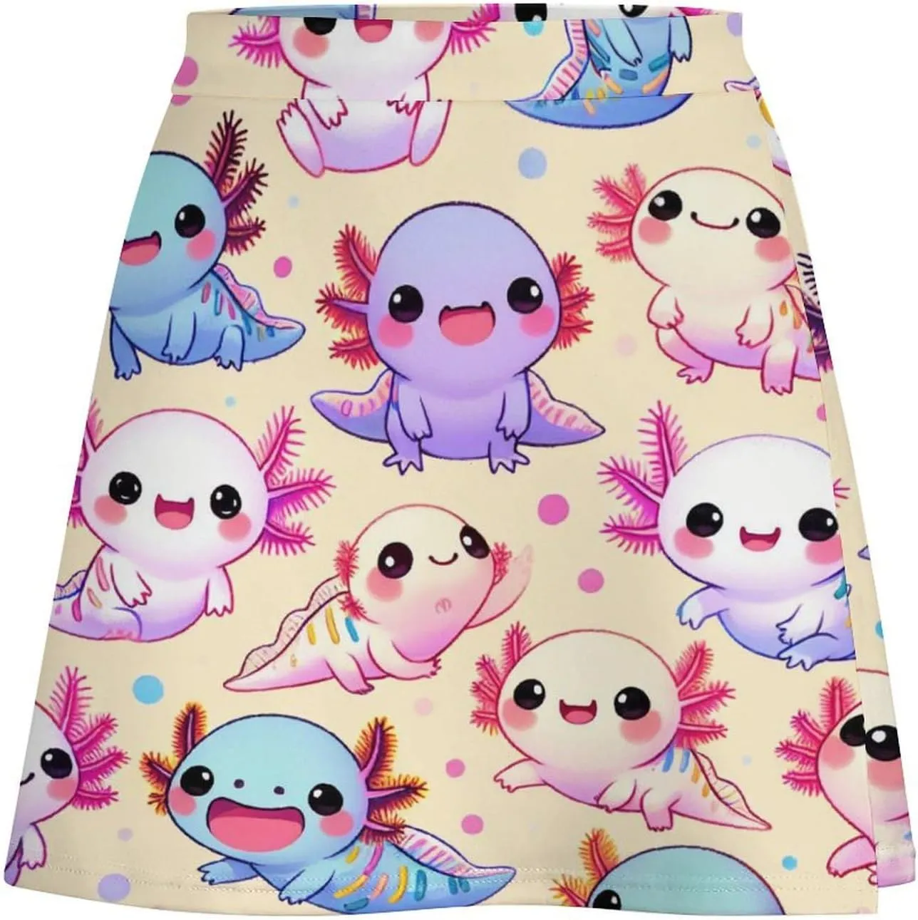Horror Skull Red Hands Double Layer Stretchy Bodycon Short Mini Skirt Slim Fit Pencil Elastic Waistband
