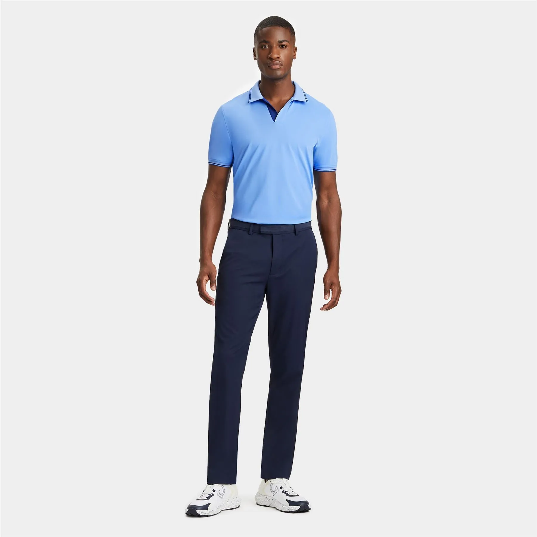 Johnny Collar Tech Pique Polo Dawn - SS24