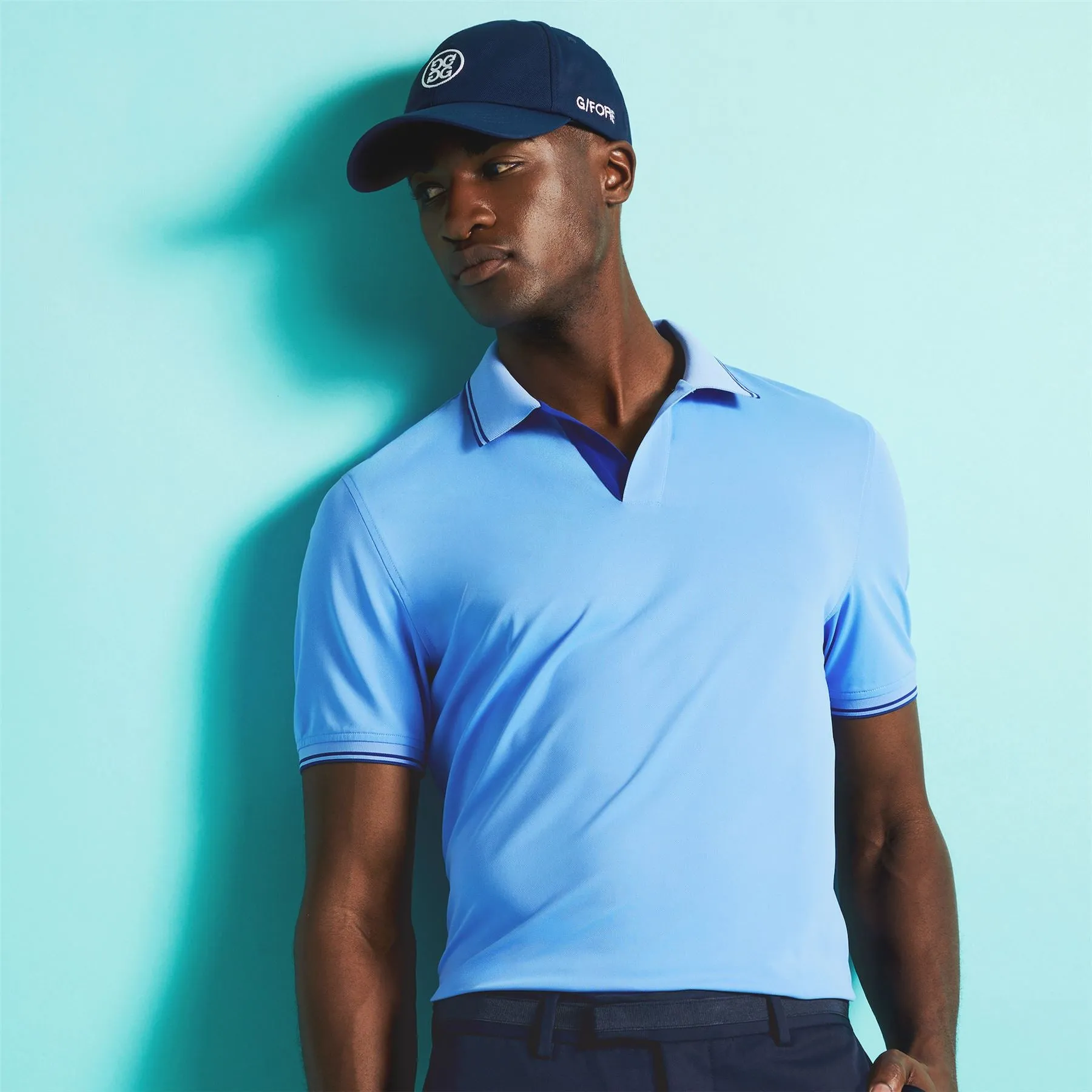 Johnny Collar Tech Pique Polo Dawn - SS24