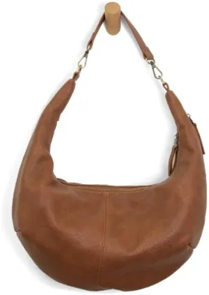 Joy Susan Womens Fashion Purse Rhea Slouchy Crescent Shoulder Crossbody Bag