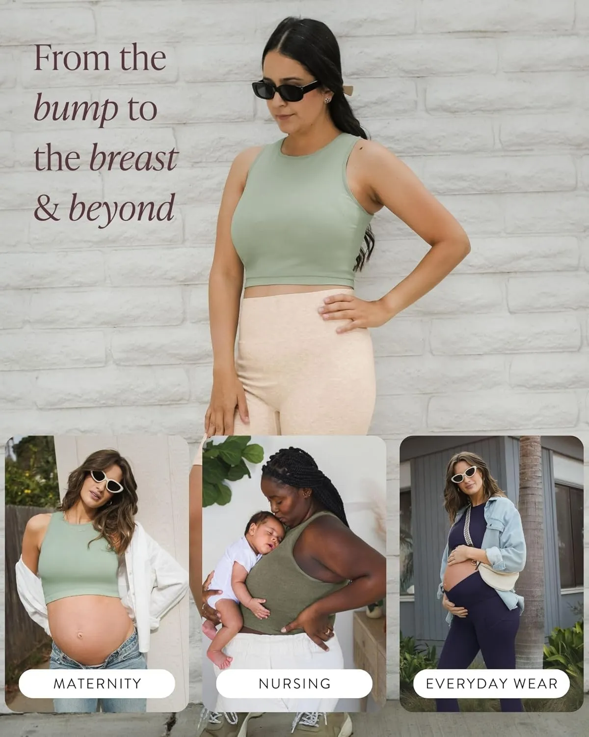 Kindred Bravely Sublime Longline Nursing & Maternity Bra for Breastfeeding | Nursing Tank Tops